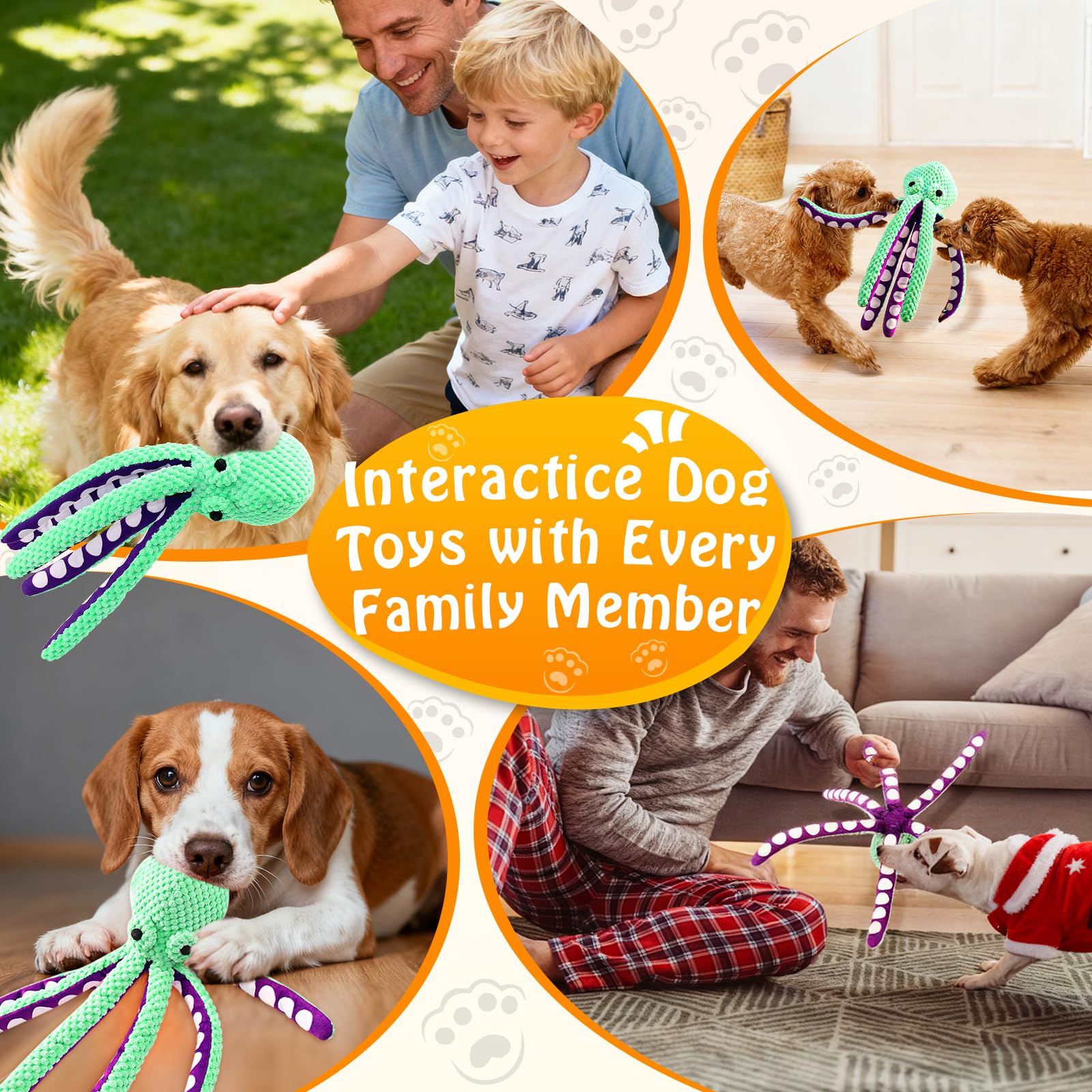 Pyszczalka w kształcie ośmiorn – Indestructible Dog Chew Toy recenzja i cena