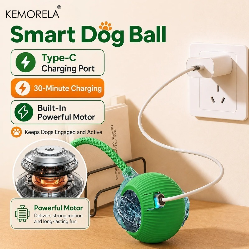 Nowa interaktywna zabawka dla  – Automatic Moving Dog Ball recenzja i cena